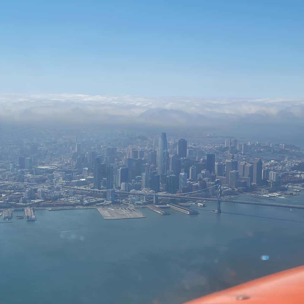 San Francisco skyline aerial view